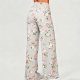 Women's casual floral flared pants
